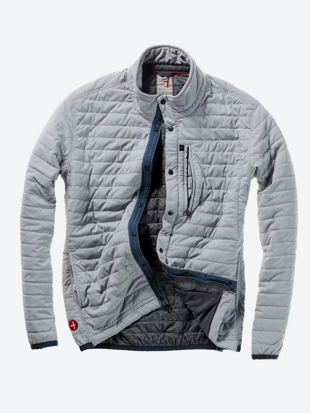 Relwen Mens Windzip Jacket Ghost Grey